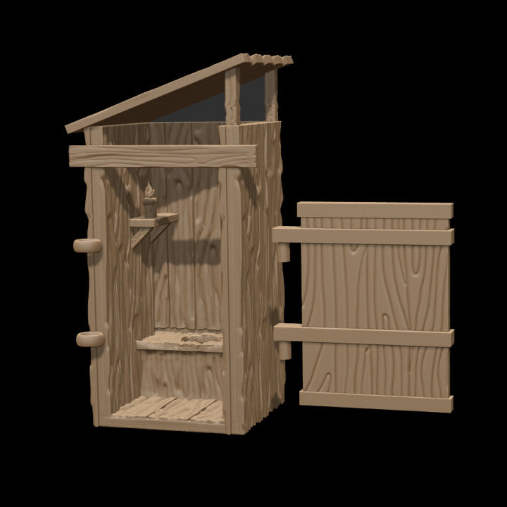 Medieval Props - Outhouse