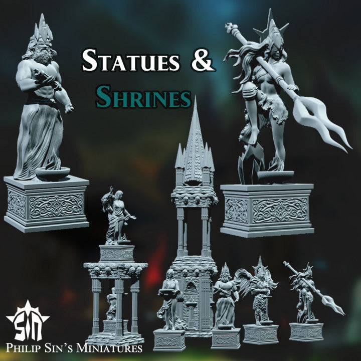 Medieval Props - Statues & Shrines